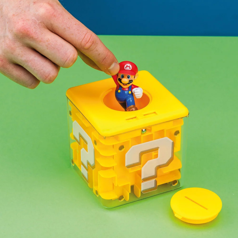 Nintendo Yellow Super Mario Question Block Maze Safe