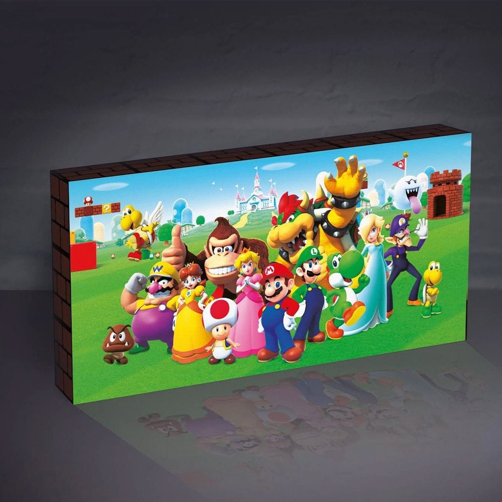 Nintendo Light Super Mario Group Up Canvas
