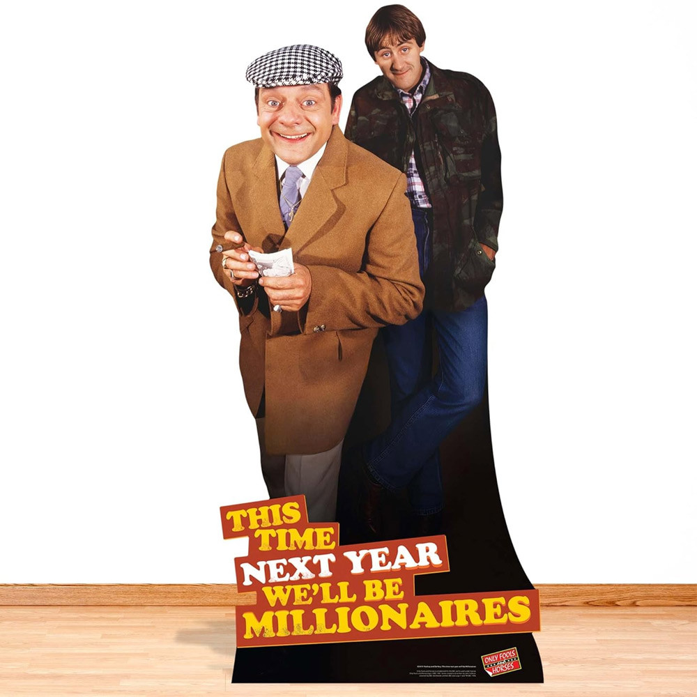Only Fools And Horses Boys Light/Gold We'll Be Millionaires Cardboard Cutout