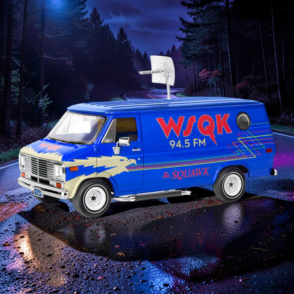 Stranger Things Wsqk Squawk Van Model Kit