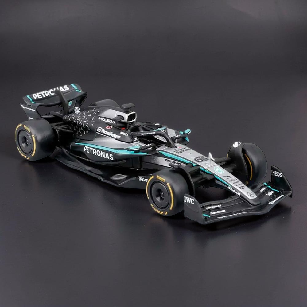 Formula One Group Silver Bburago F1 Mercedes Amg W16 2025 Russell 1:43 Scale Model