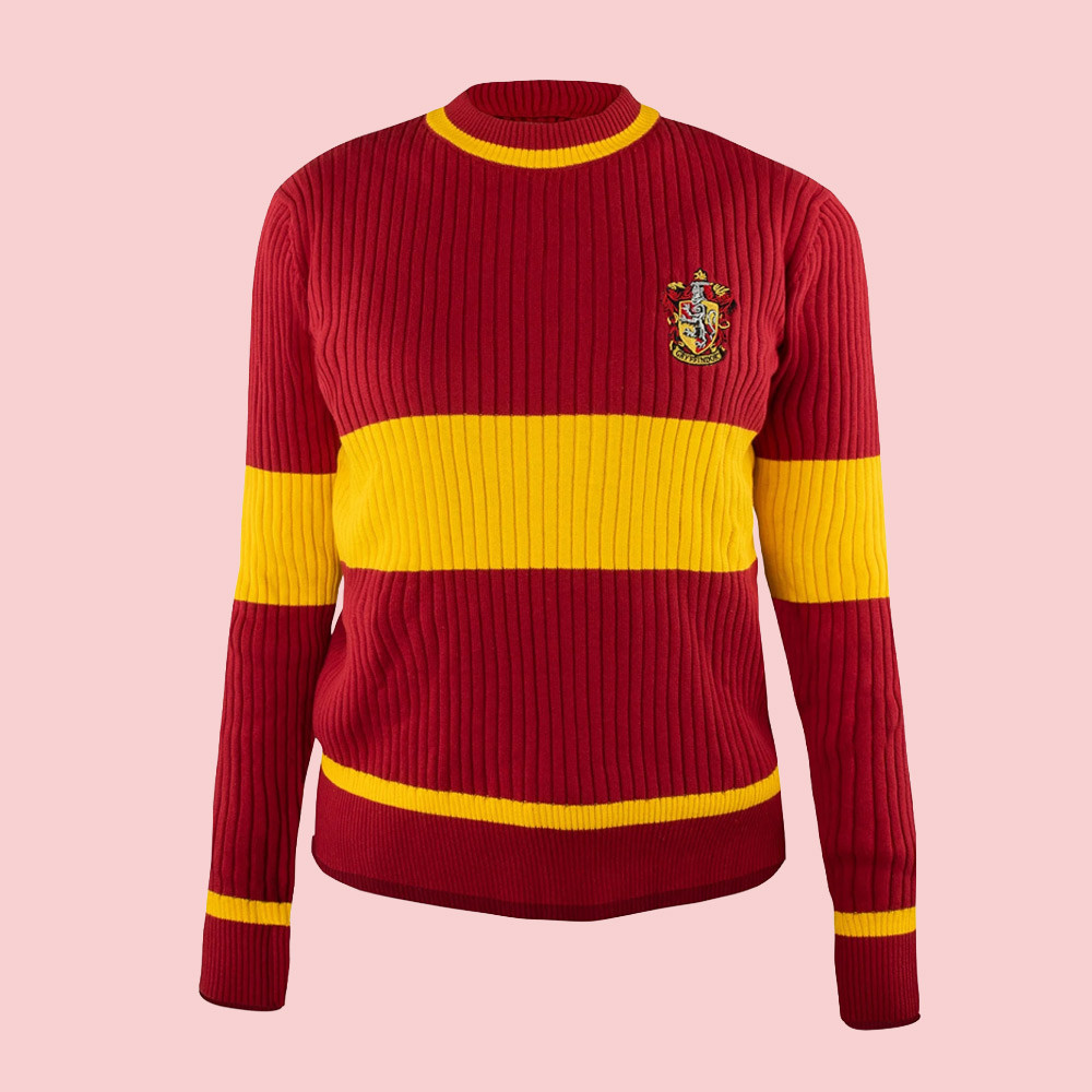 Harry Potter Unisex Red/Gold Gryffindor Quidditch Sweater Large