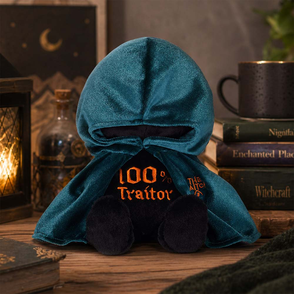 The Traitors 100% Traitor Plush Toy, Soft Stuffed Character Doll with Hooded Cloak, 25cm