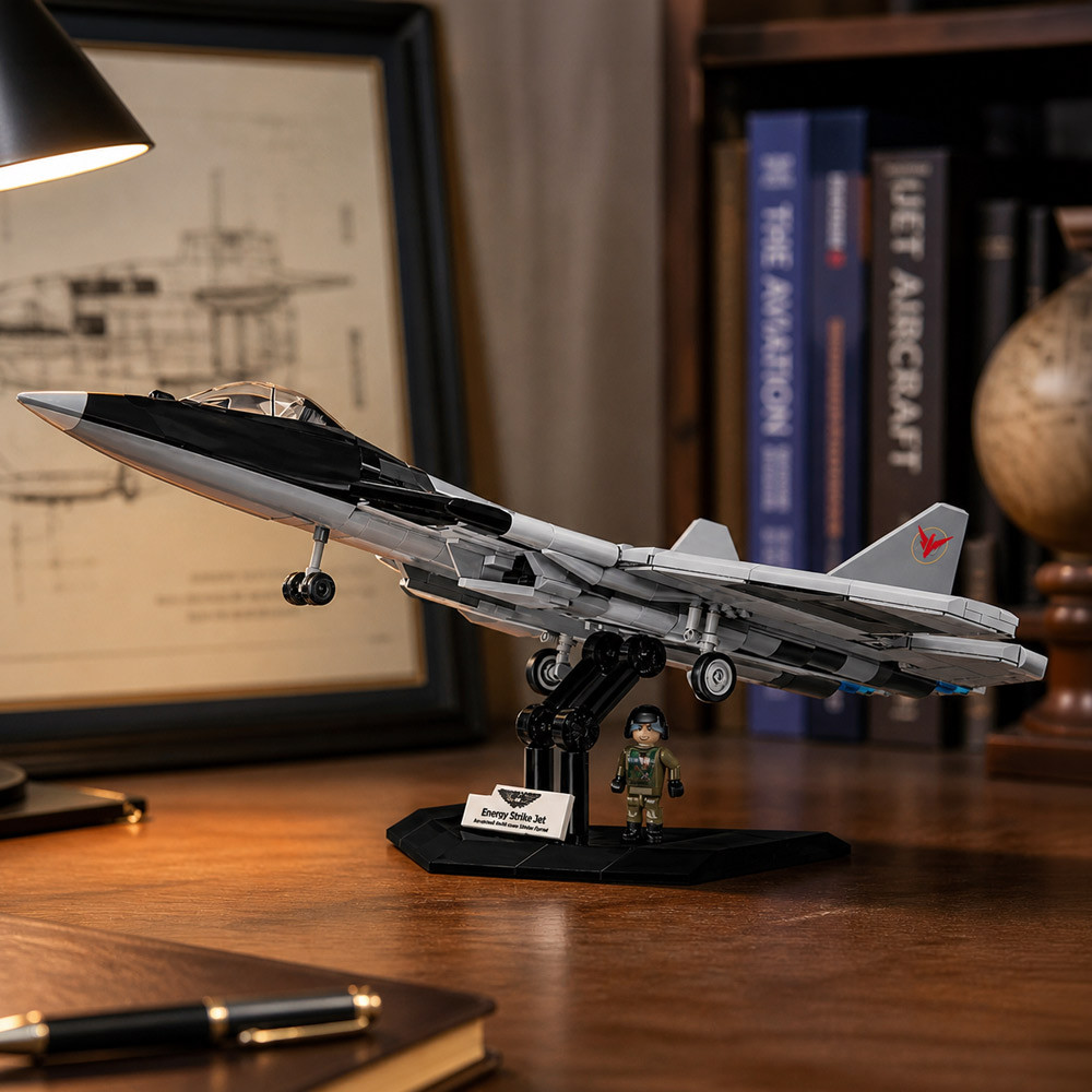 Top Gun Blue Enemy Strike Jet Build Kit
