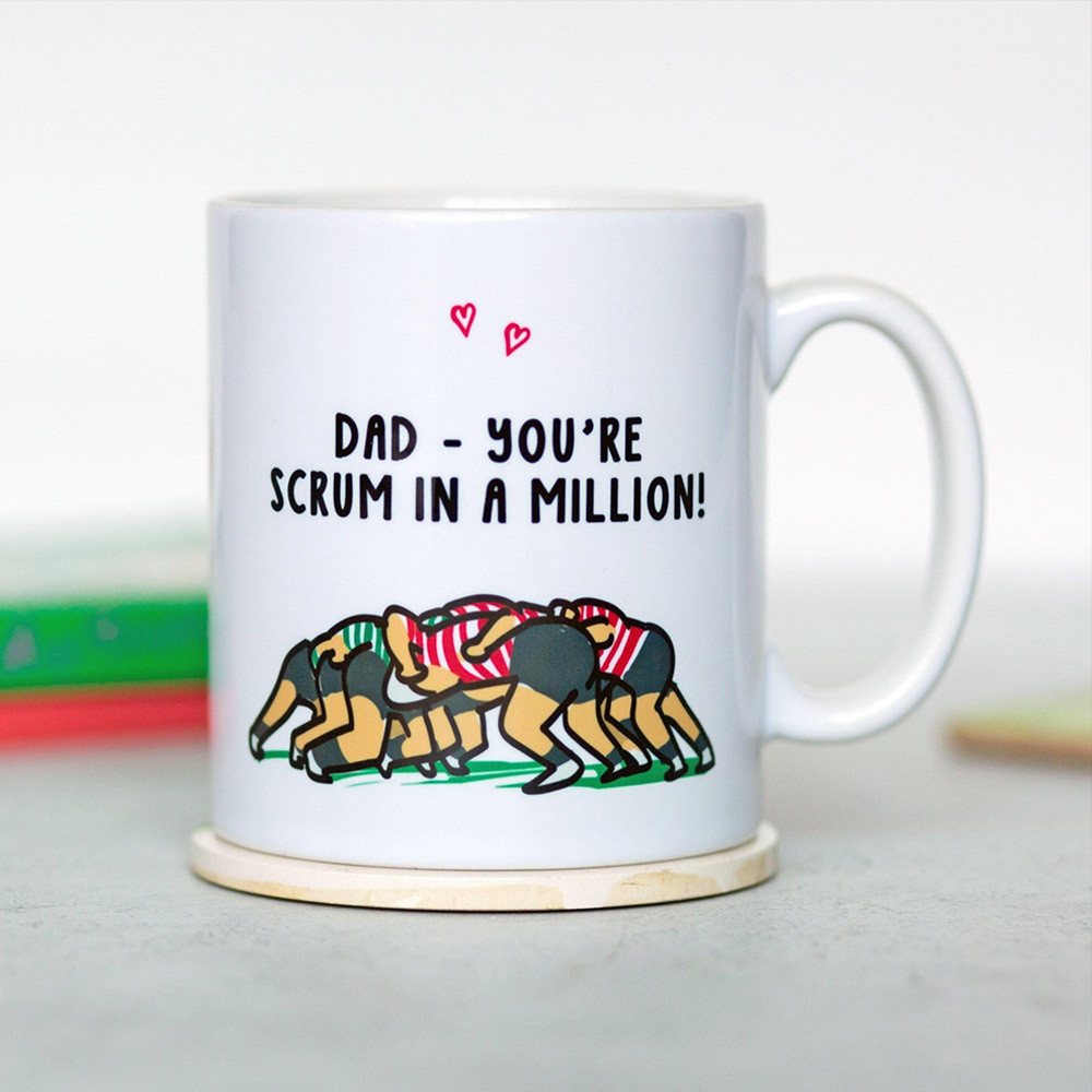 Scrum in a Million Rugby Dad Mug Scrum in a Million Rugby Dad Mug