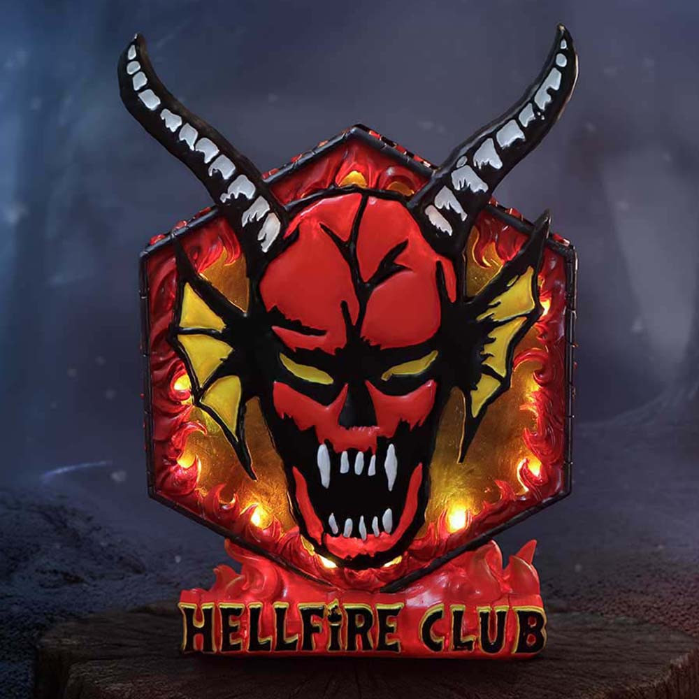 Netflix Red/Orange/Yellow Stranger Things Hellfire Club Lamp