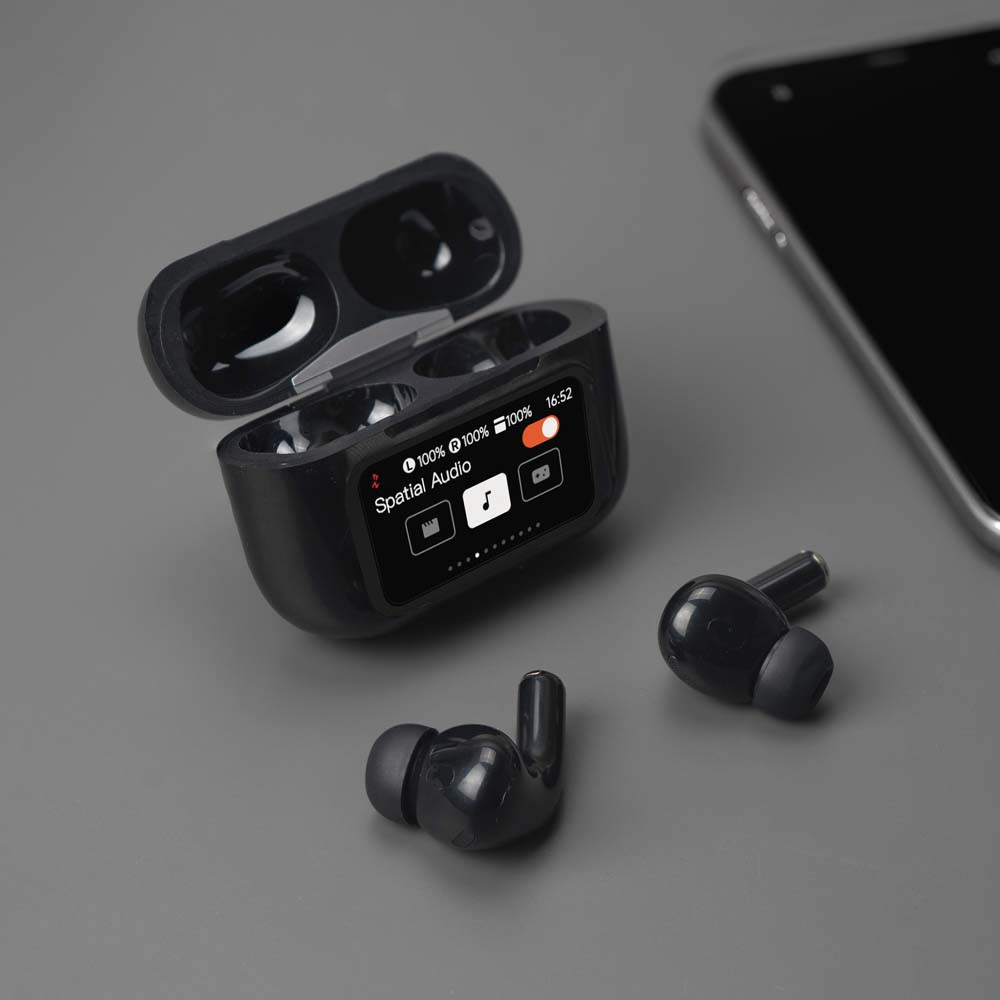 Red5 Black Anc Eb10 Wireless Earbuds With Touch Screen Case
