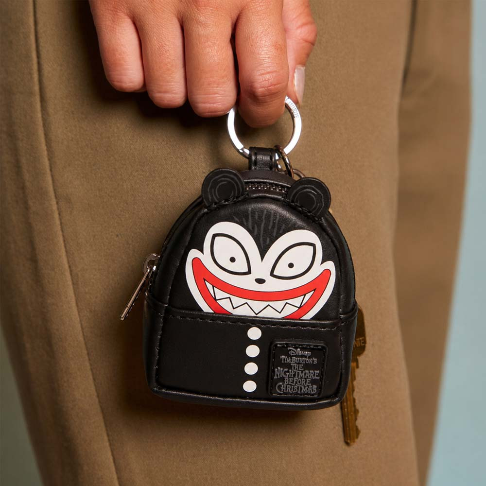 Disney Nightmare Before Christmas Loungefly Mini Backpack Charm Mystery Box, Dark Small Vegan Leather Accessory