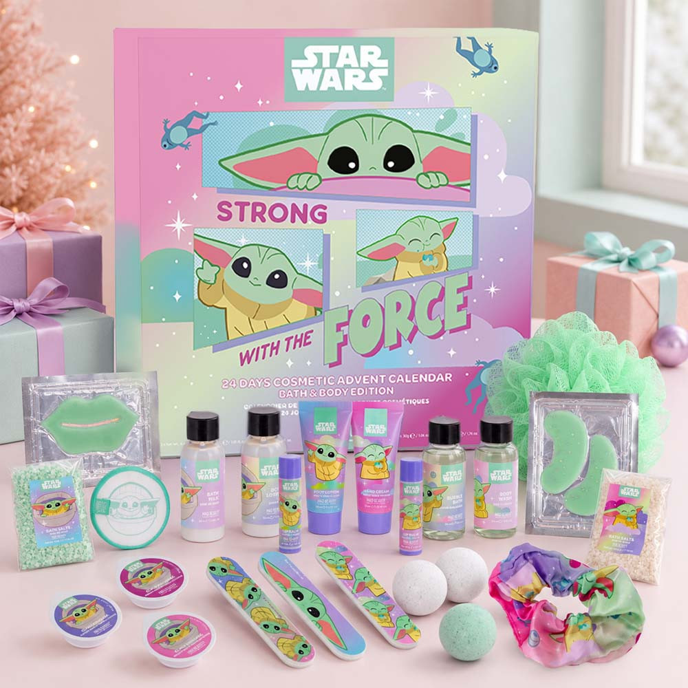 Star Wars Grogu Cosmetic Advent Calendar with 24 Beauty Surprises