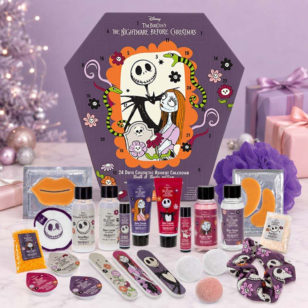 Disney Light/Cream/Amber Nightmare Before Christmas 24 Days Too Cute Cosmetic Advent Calendar