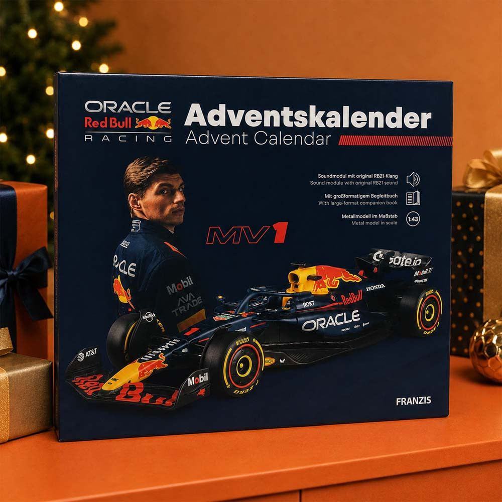 Formula One Group Oracle Red Bull Racing RB21 1:43 Scale Model Construction Advent Calendar with 24 Building Components