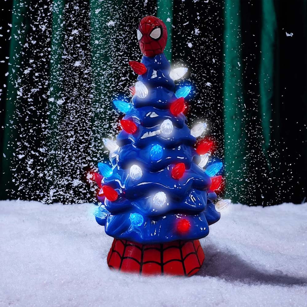Marvel Light Spider-Man Ceramic Christmas Tree With S