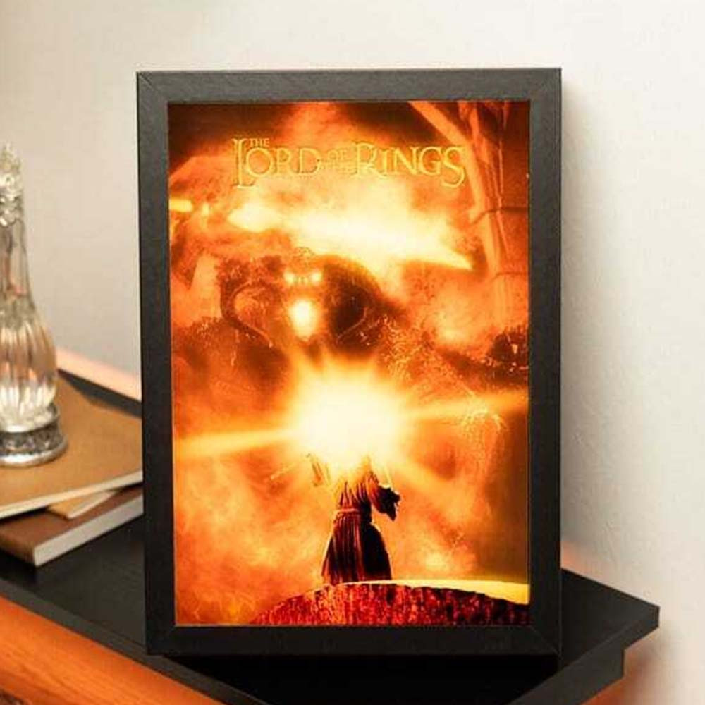 The Lord Of The Rings Light The Lord Of Rings Led Framed Print