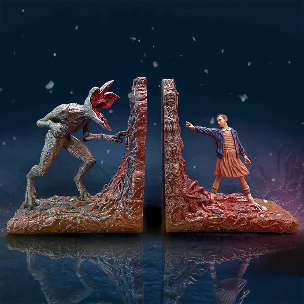 Netflix Orange/Light Stranger Things The Upside Down Book Ends