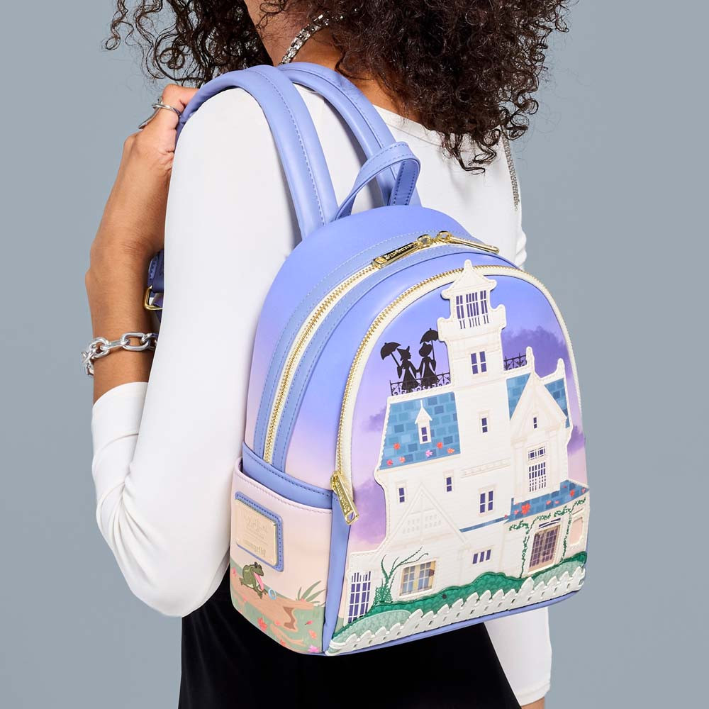 Loungefly Practical Magic House Mini Backpack with Lenticular Details