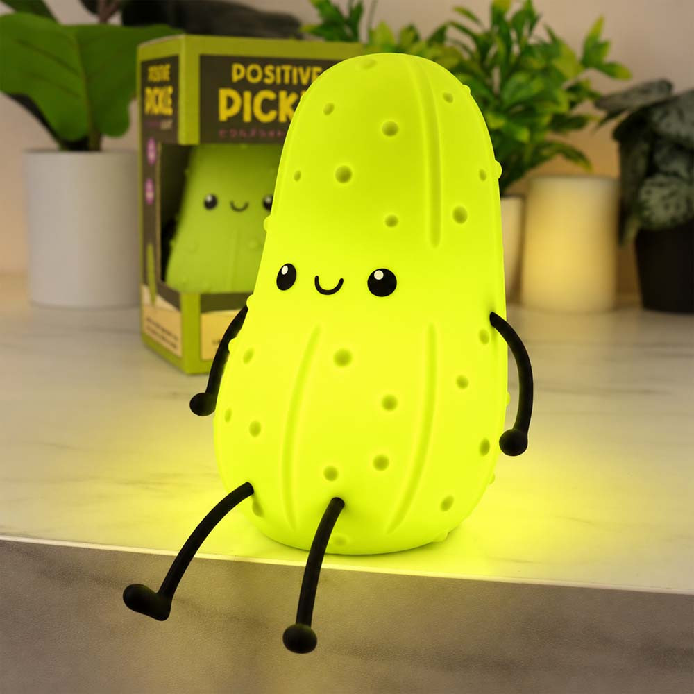 Gift Republic Kids Pickle Light – Soft-Touch Squeezable Light - Green - Image 5