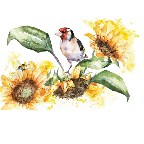 RT84272 - Goldfinch and Sunflowers (1 blank card)