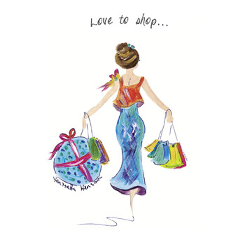 TG39122 - Love to shop... (1 blank card)~
