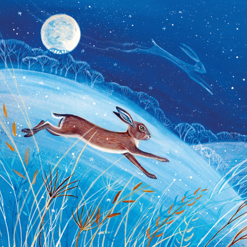 TWT91038 - Hare (1 pack of 8 charity Christmas cards)