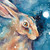 RT84348 - Moon-gazing Hare (1 blank card)