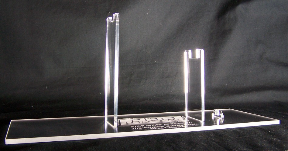 Star Wars DL-44 Blaster stand - Display Stands Direct