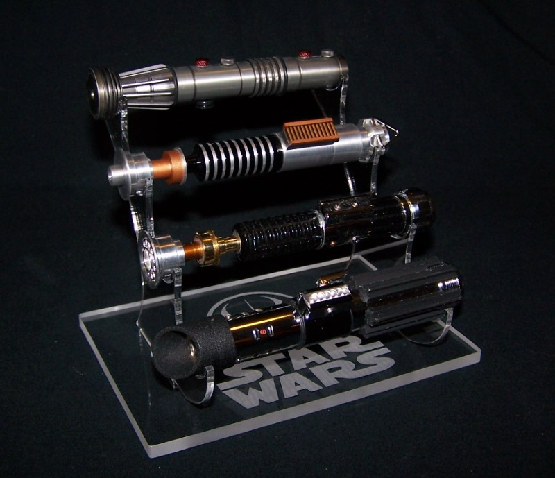 Master Replicas scaled lightsaber display stand