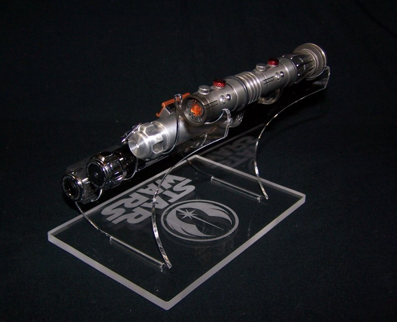 Master Replicas scaled lightsaber display stand