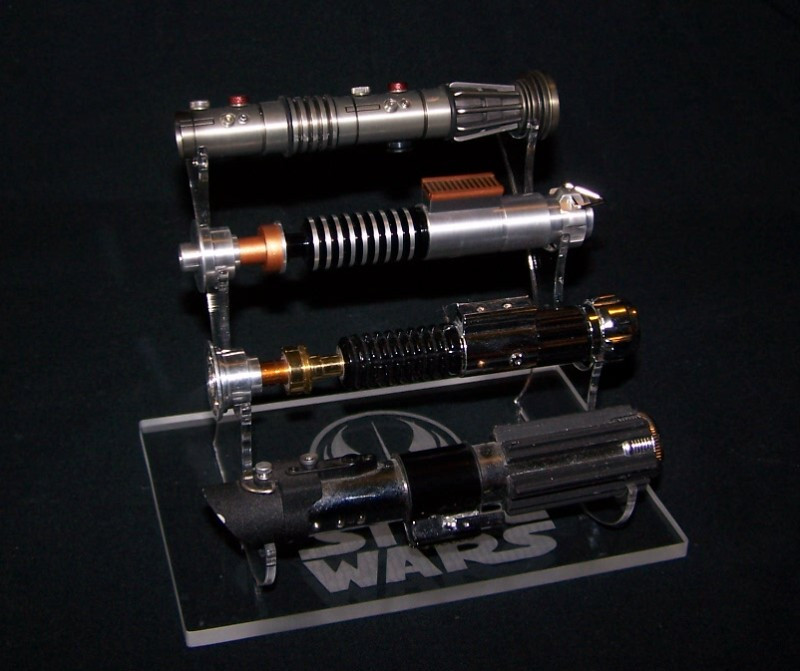 Master Replicas scaled lightsaber display stand