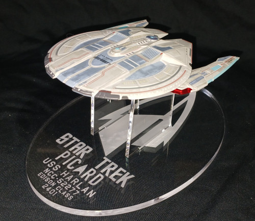 Picard USS Harlan display stand