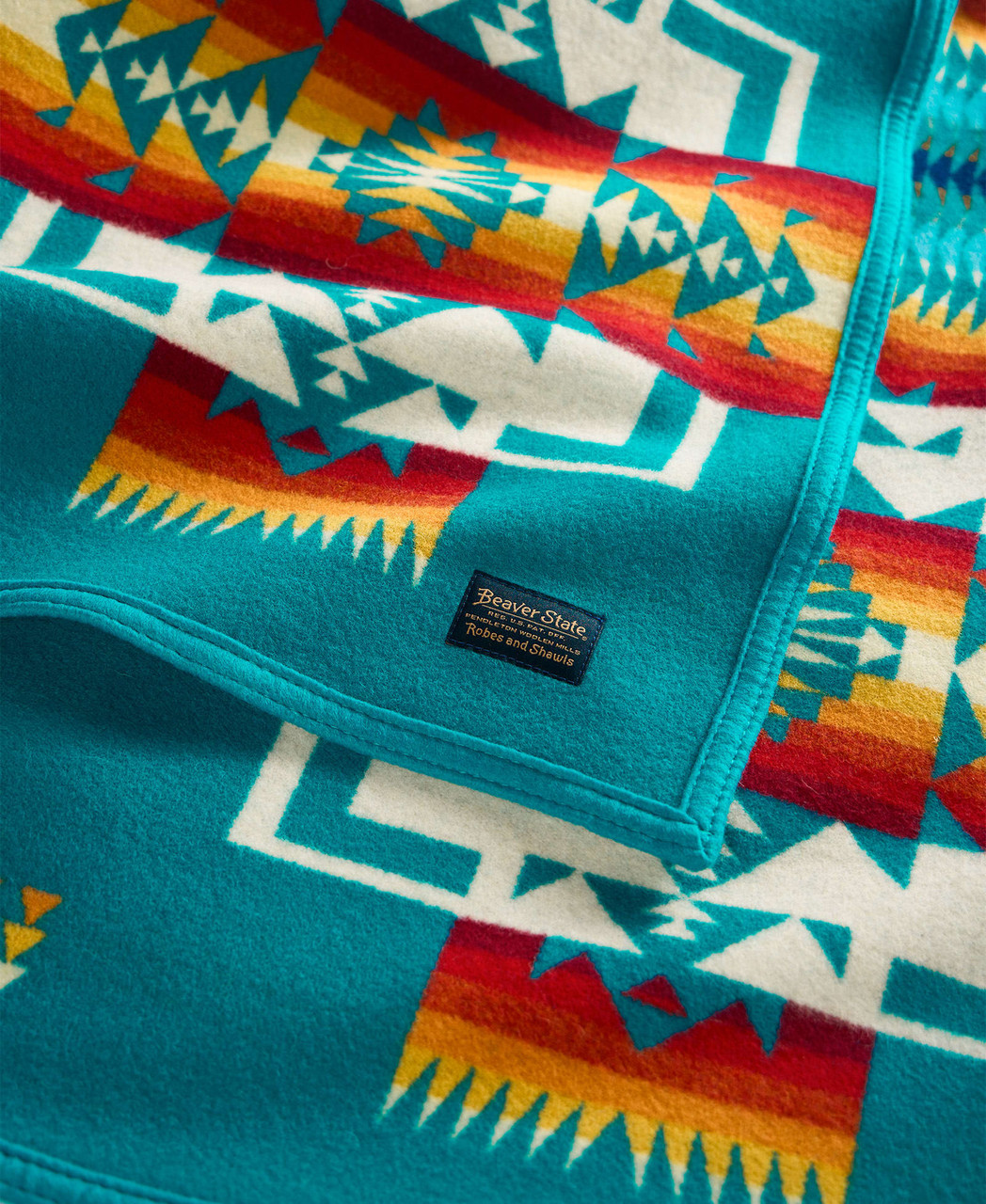 PENDLETON Chief Joseph ブランケット ターコイズ Robe Chief Joseph - Bright Turquoise Pendleton Blanket 64