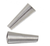 Jingle Cones 15mm 100 Pk Silver Alum.