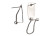 Fingernail Earring 25pr Rhodium 10X20mm