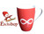 Coffee Mug Metis Infinity Red Ceramic