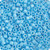 Delica Beads 11/0 Rd Light Blue Opaque Ab 5.2g Vial Miyuki