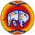 Beaded Medallion 4" Leather Back- White Buffalo Beaded Medallion 4" Leather Back- White Buffalo