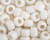Crow Beads Plastic 1000pcs 9mm Opaque Pearl White