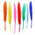 Feathers Duck Quill 3-4" Multi Mix Dazzle-It!