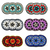 Beaded Barrette Tribal Design Hair Clip 3.5" Beaded Barrette Tribal Design Hair Clip 3.5"