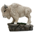 Statue White  Buffalo On Rock 20.5"X8.5"X18"