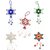 Beaded Christmas Ornament - Star Large Beaded Christmas Ornament - Star Large