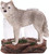 Salt & Pepper Shaker Holder Wolf Standing on Rock