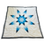 Artisan Star Blanket Indigenous Made King Size - White & Blue