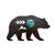 Wall Decor Metal Bear & Moon