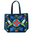 Canvas Tote "Hummingbirds" Lisa Berry Zipper/Pocket