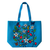 Canvas Tote "Berry Garden" Jeffrey Red George  Zipper/Pocket
