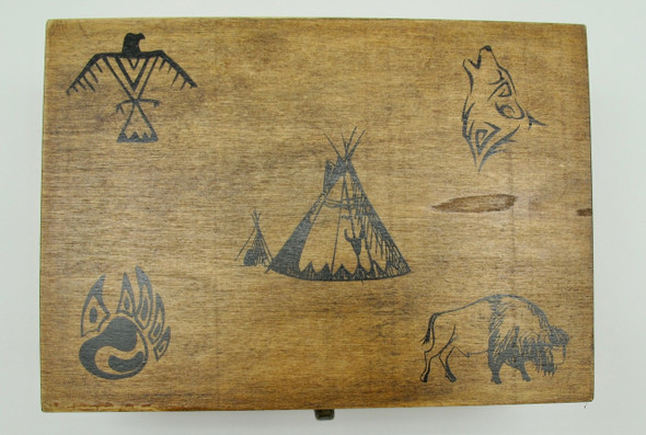 Wood Smudge Box 8 X 5.5 X 3"