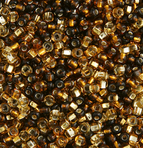 Czech Seed Bead 10/0 Opaque Topaz Mix 22g Vial