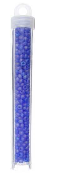 Czech Seed/Pony Bead 6/0 Tr.Lt.Blue  Ab Matt 22g Vial