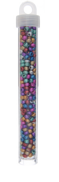 Czech Seed/Pony Bead 6/0 Metallic Multi 22g Vial