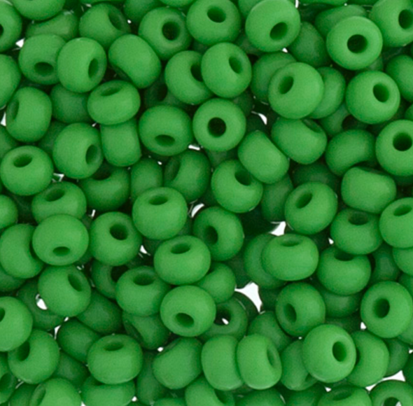 Czech Seed/Pony Bead 6/0 Opaque Light Green 22g Vial